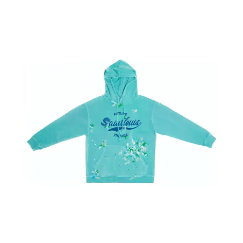 SSSAINT LOUIS Промытый зеленый цвет Унисекс Свитшоты