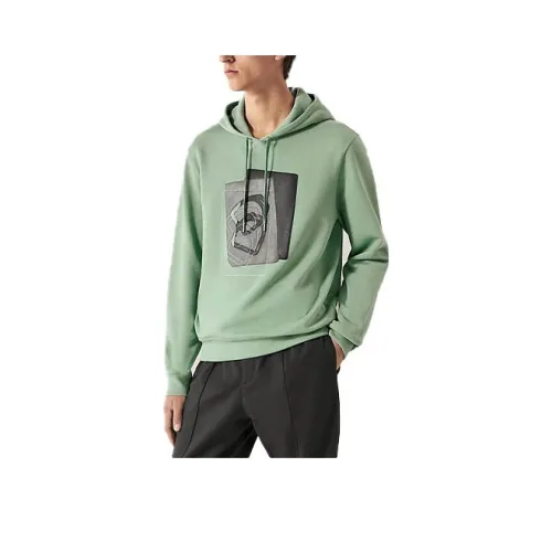 HERMES Мужские Свитшоты Aqua Blue