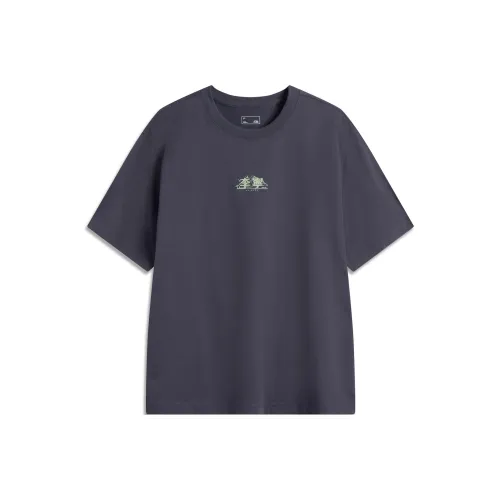 Лайнер Sports Lifestyle Collection Sports Fashion Collection T-Shirt Унисекс Темно-фиолетовый Серый