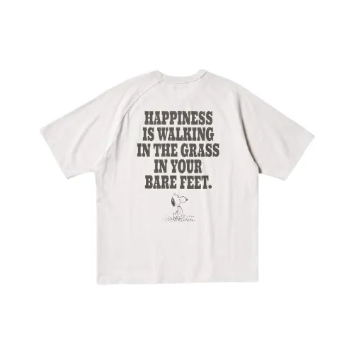 UNIQLO X PEANUTS Co Бренд Серия T Рубашка Унисекс Light Серый