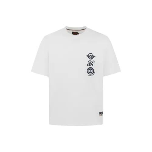EVISU Белая Мужская T-Рубашка