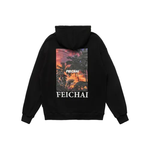 FEICHAI Черный Унисекс Свитшоты