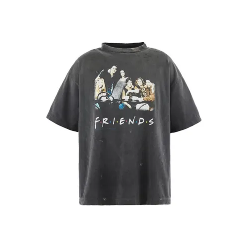 SAINT Mxxxxx FRIENDS Collaboration T-Shirt Мужской Черный