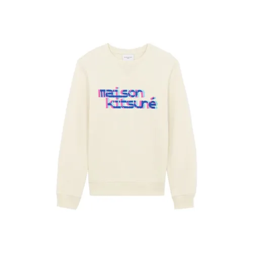 Maison Kitsune Белый Мужской Свитшот