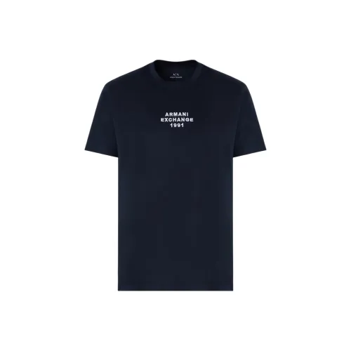 ARMANI EXCHANGEAE SS25 T Рубашка Мужская Темно-синяя