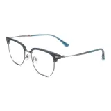 Чернильно-синий | Серо-серебристый-C02 & Защита от синего света, 0 диоптрий, линзы