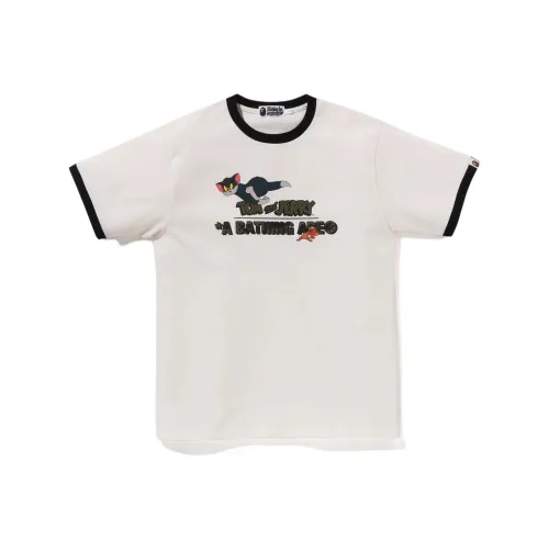 A BATHING APE Том и Джерри Co Бренд Модель T Рубашка Унисекс