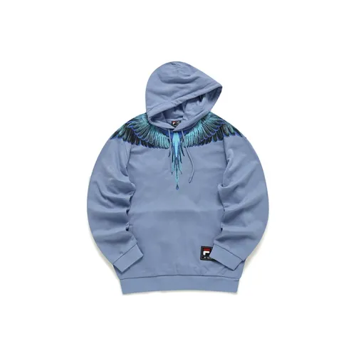 FILA FUSION Marcelo Burlon collaboration Collection Свет Голубой лунный свет Унисекс Свитшоты