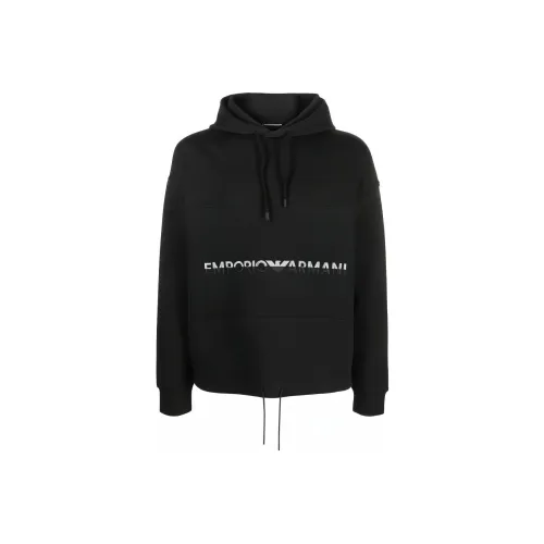 EMPORIO ARMANI SS23 Толстовка Мужской Черный