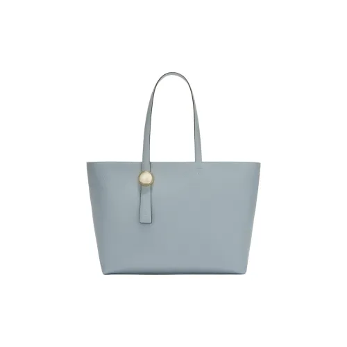 Furla Рельефная Телячья Кожа Тоут Сумка Сумка для покупок Сумка через плечо Большая Женская Облачно-Синий