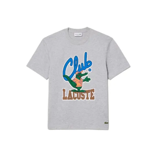 LACOSTE Серые Мужские T-рубашки