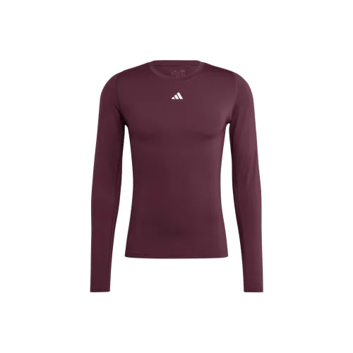 Adidas AEROREADY Training TECHFIT Shirt Men's Chestnut Team