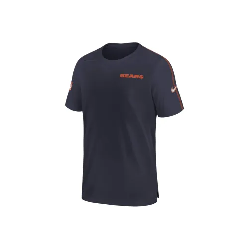 Nike x NFL Chicago Bears Sideline COACH T-Shirt Мужская Морской Синий