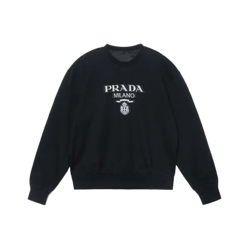 PRADA Мужские черные свитшоты