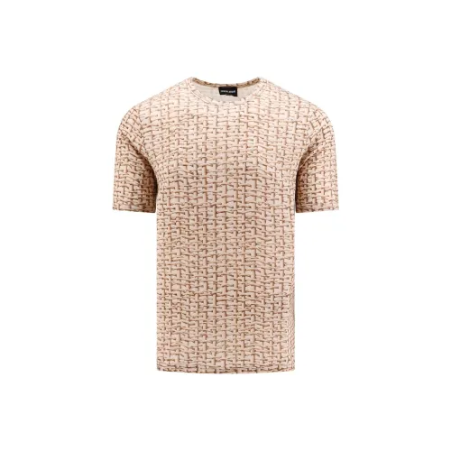 GIORGIO ARMANI Бежевые Мужские T-рубашки