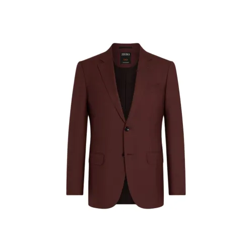Ermenegildo Zegna Кирпичный Красный Мужской Деловой Костюм