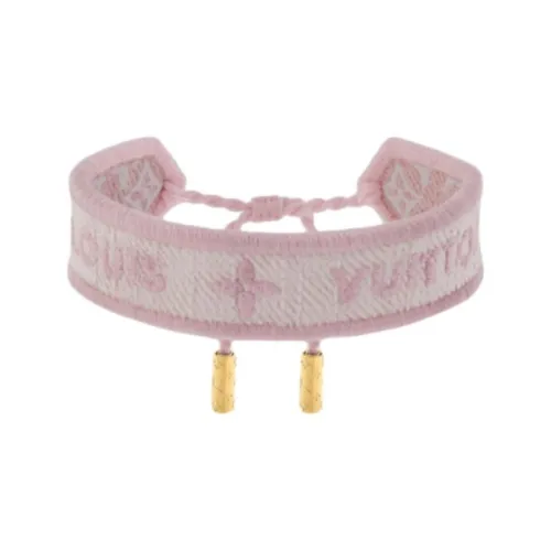 LOUIS VUITTON Denim Ткань Браслеты Женские Розовый