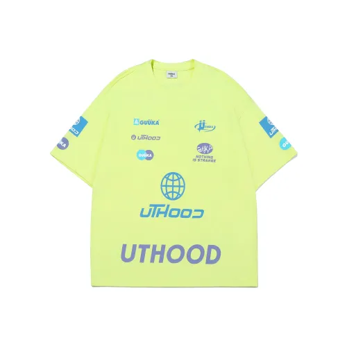 Guuka Короткий рукав T-рубашки Мужской Неоново-желтый