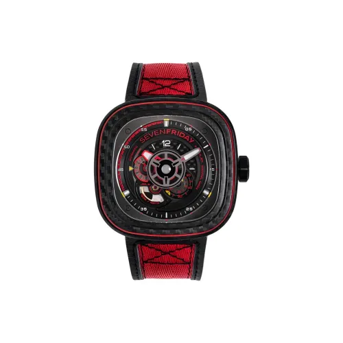 SEVENFRIDAY Автоматический Механический Часы для мужчин 47,6mm*47mm*14mm Черный