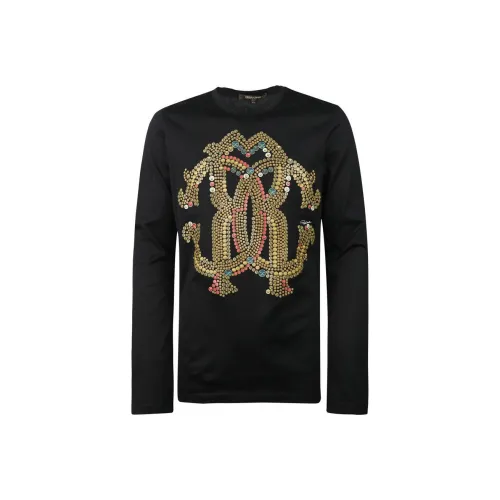 Roberto Cavalli Черные Мужские Рубашки