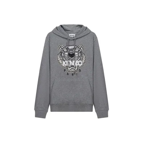 KENZO Classic Tiger Head Голубино-серый Мужские Свитшоты