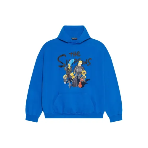 Balenciaga Свитшот Регулярного Кроя Мужской Синий