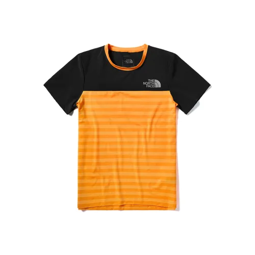 THE NORTH FACE T-Shirt Мужской Оранжевый Черный