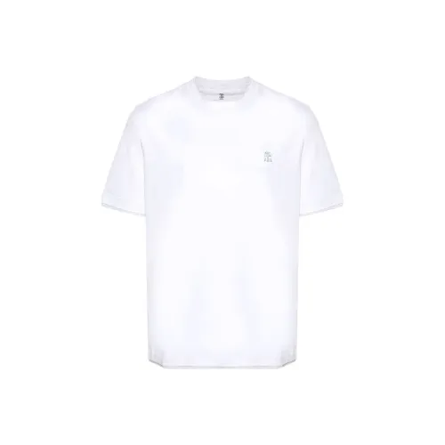 BRUNELLO CUCINELLI Белая Мужская Рубашка T