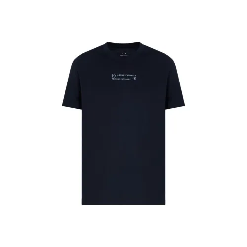 ARMANI EXCHANGEAE SS25 T Рубашка Мужская Темно-синяя