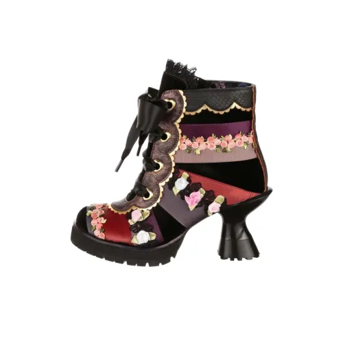 IRREGULAR CHOICE PRETTY Пэчворк Ботильоны Женские Черный