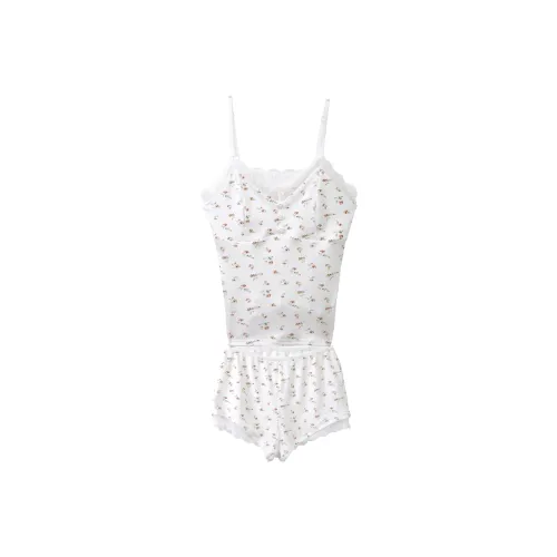 Lace Chili Пижамный комплект Женский Белый