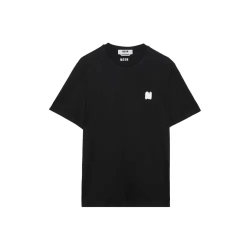 MSGM Обсидиан Черный Мужская T-Рубашка