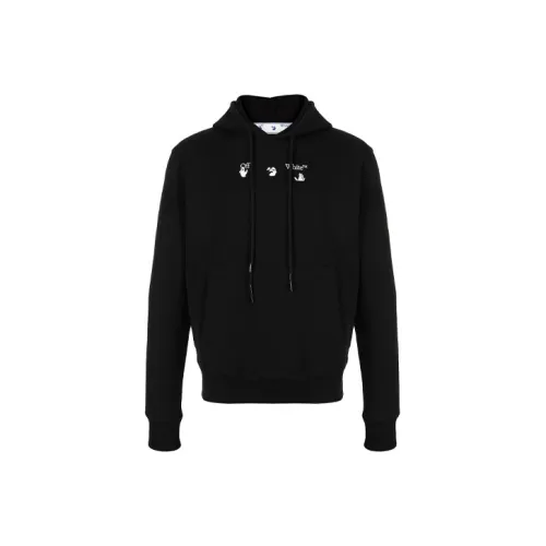 Off Белый SS21 Черный Мужские Толстовки