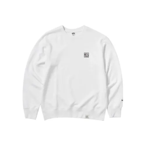 UNIQLO Белый Унисекс Свитшоты