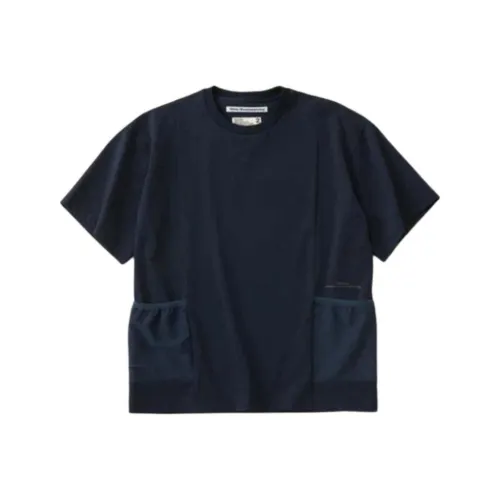 White Mountaineering Темно-синие мужские футболки T