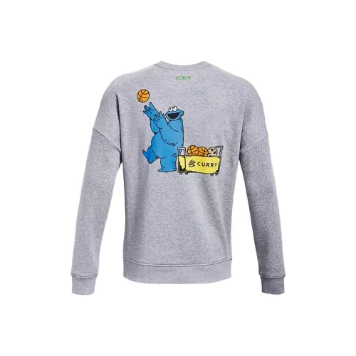 Under Armour Curry x Sesame Street Серый Мужской Свитшот