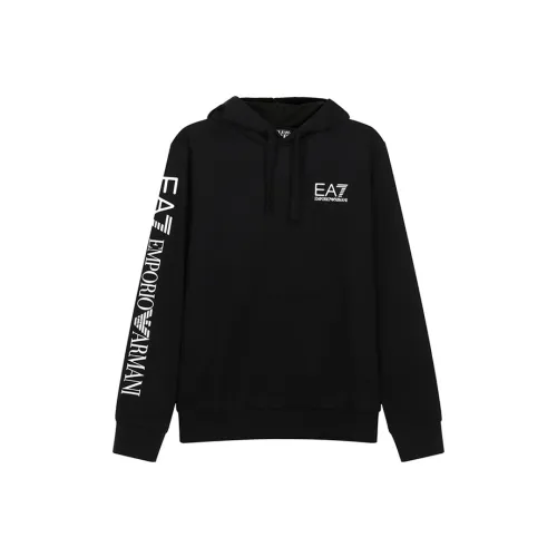 EMPORIO ARMANI EA7 Толстовка Весенний Осенний Мужской Черный