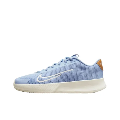 Nike Court Vapor Lite 2 Амортизация Дышащий Поддерживающий Легкий Низкий Топ Теннисные Кроссовки Женские Светло-Синий