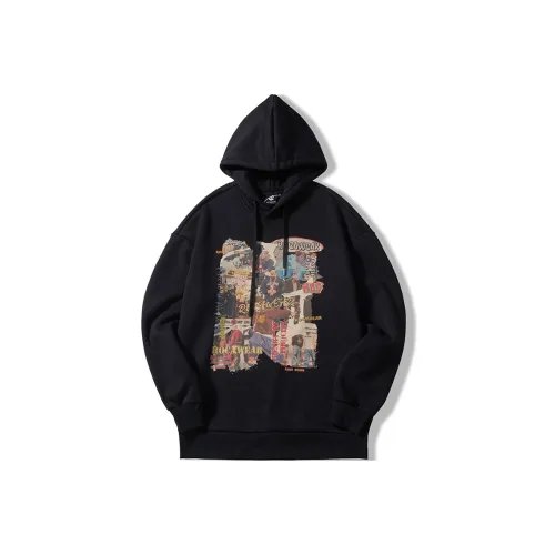 ROCAWEAR С капюшоном свободный крой стандартный свитшот зимний унисекс