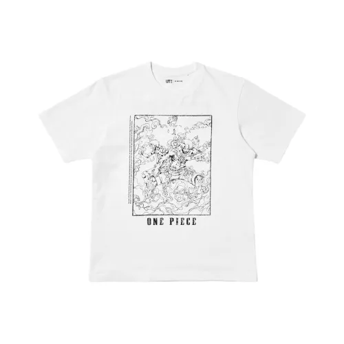 UNIQLO x One Piece Collaboration Edition Ван-Пис Коллаборация Edition SS25 T-Shirt Мужской Белый