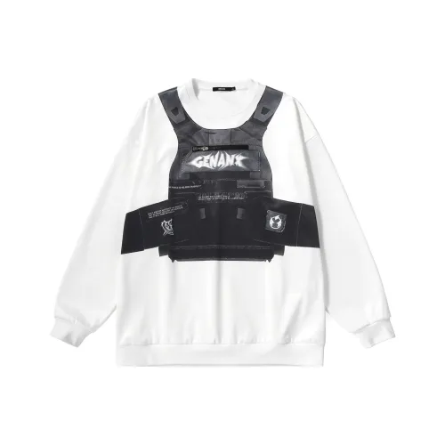 GENANX Белый Унисекс Свитшоты