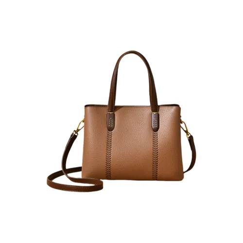 Versman ПУ (полиуретан) Тоут Сумка Сумка для покупок Сумка через плечо Сумка Обычная Женская Шоколад Абрикосовый хаки