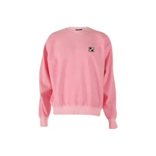 WE11DONE Неоновый розовый Унисекс Свитшоты