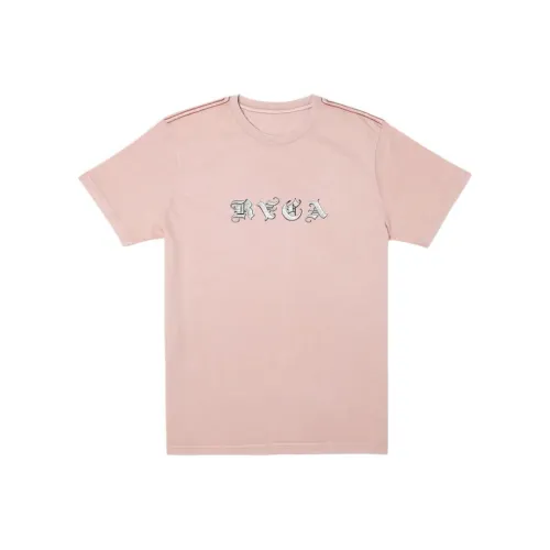 RVCA Светло-фиолетовые Мужские T-рубашки