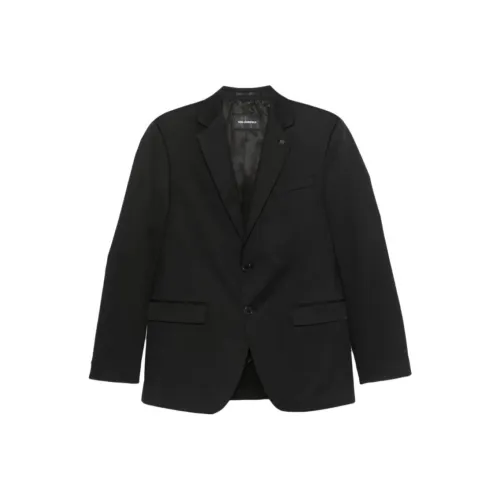 KARL LAGERFELD Деловой повседневный стиль SS25 Бизнес-костюм Куртка Мужской Черный