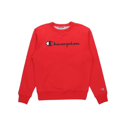 Champion Red Men's Sweatshirts Чемпион Красный Мужские Толстовки