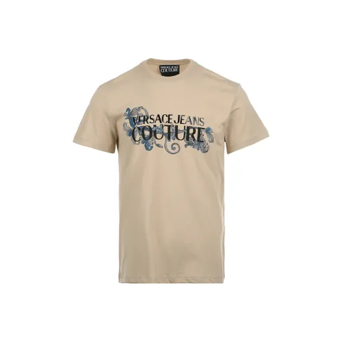 VERSACE JEANS COUTURE SS25 T Рубашка Мужская Хаки