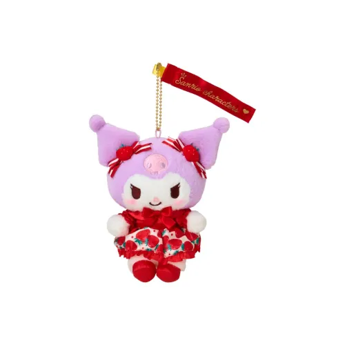 Санрио Strawberry News 50th Anniversary Памятный Куклы Kuromi Плюшевый Брелок 7 см Рекомендуемая высота