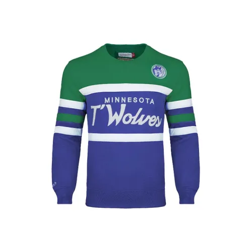 Mitchell Ness Бирюзовый Мужской Свитшот