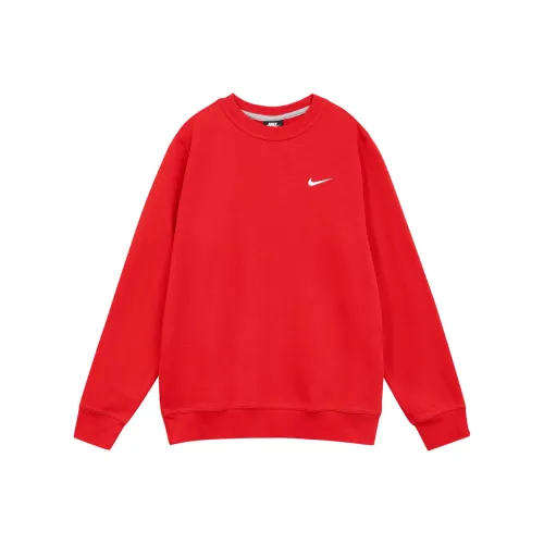 Nike Флис Толстовка Мужской Красный